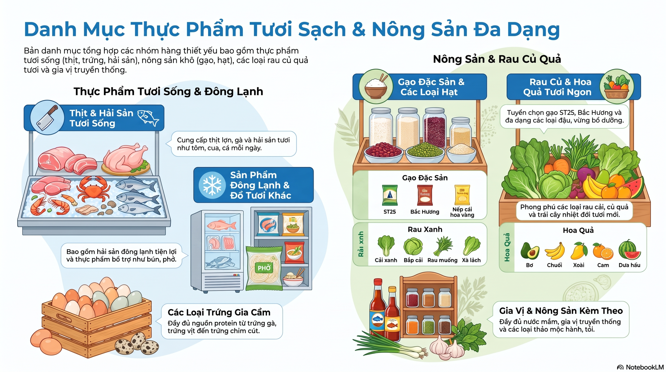 Danh Muc Thuc Pham Tuoi Sach